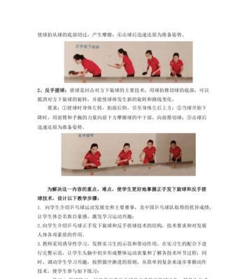 乒乓球侧旋球接发技巧教学（掌握正确的侧旋球接发技巧）
